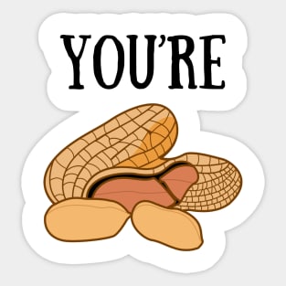 You are nuts Sticker